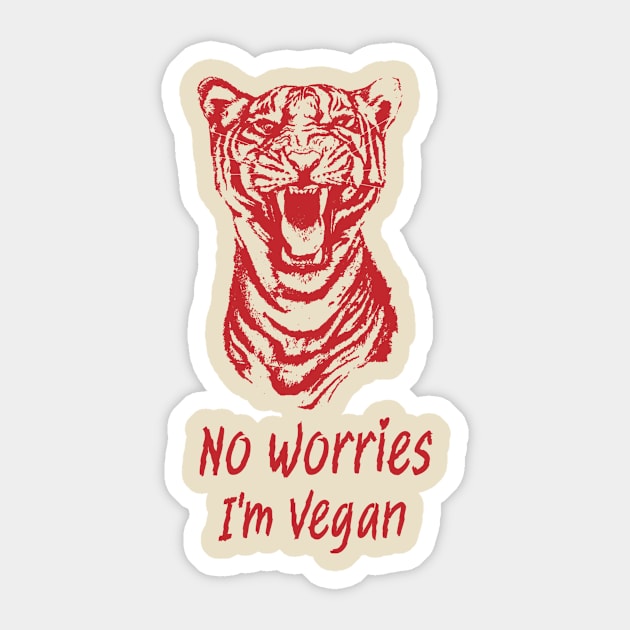 I'M Vegan Sticker by Nubiana